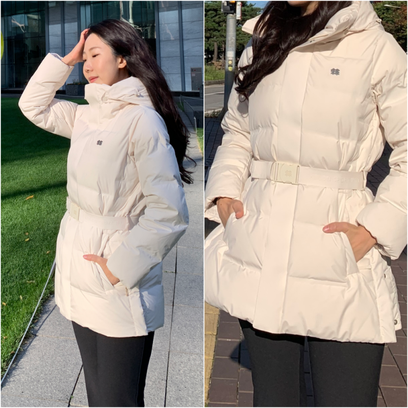 코오롱스포츠 쿠치다운 여성 겨울 패딩 추천 친환경 제품 여자 아우터 + 사이즈 꿀팁