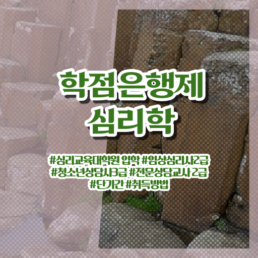  학은제 , 심리학사 학위증 궁금하다면 !!