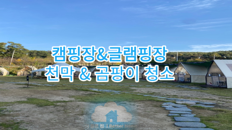  [천막청소] 청주 캠핑& 글램핑장 천막 곰팡이 &이끼 청소