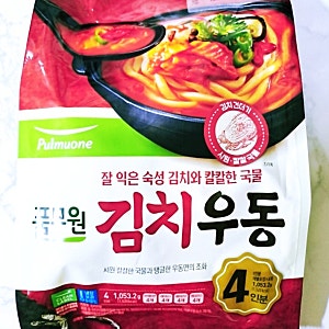 풀무원 김치우동 잘익은 숙성 김치와 칼칼한 국물