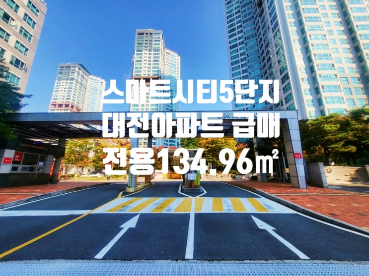  대전 도룡동 스마트시티5단지 아파트 급매 17억(전용 134.96)
