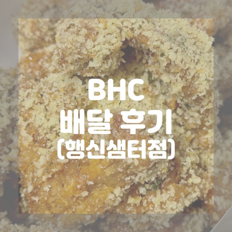  (고양시) 내돈내산 BHC 새로 나온 바삭한 메뉴 마법클