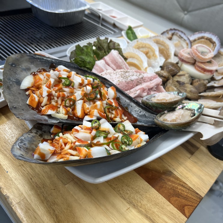  정동진 맛집 기차역과 가까운곳 찾을때 고기랑조개랑