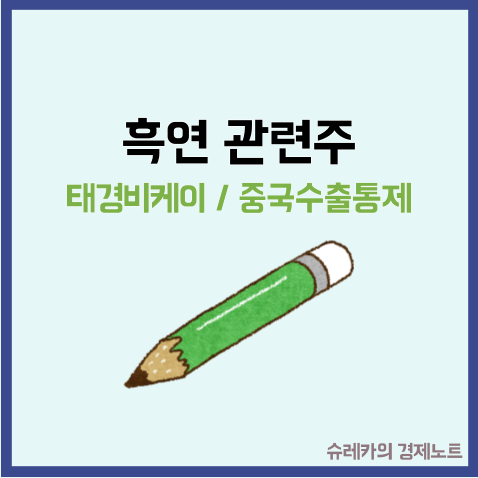  흑연 관련주 중국 수출 통제 태경비케이