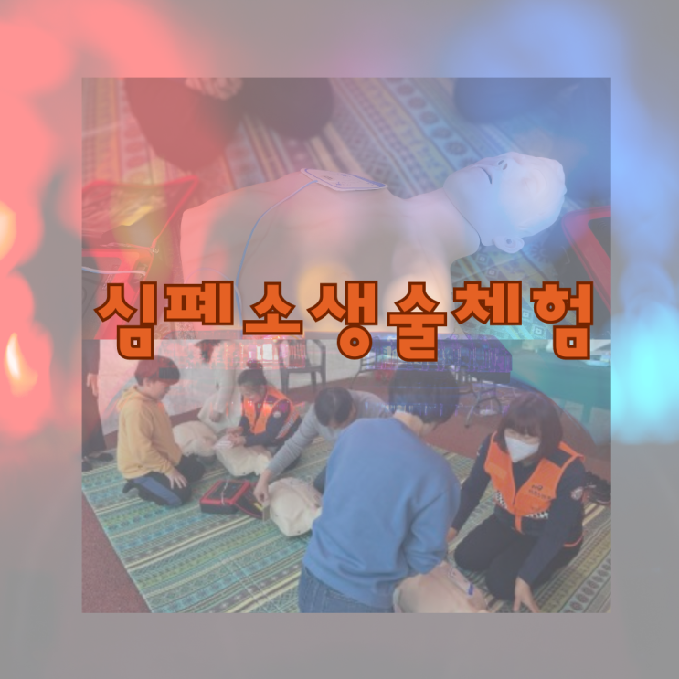  심폐소생술 체험 : 소방관님께 일대일 체험 [익산천만송이국화축제]