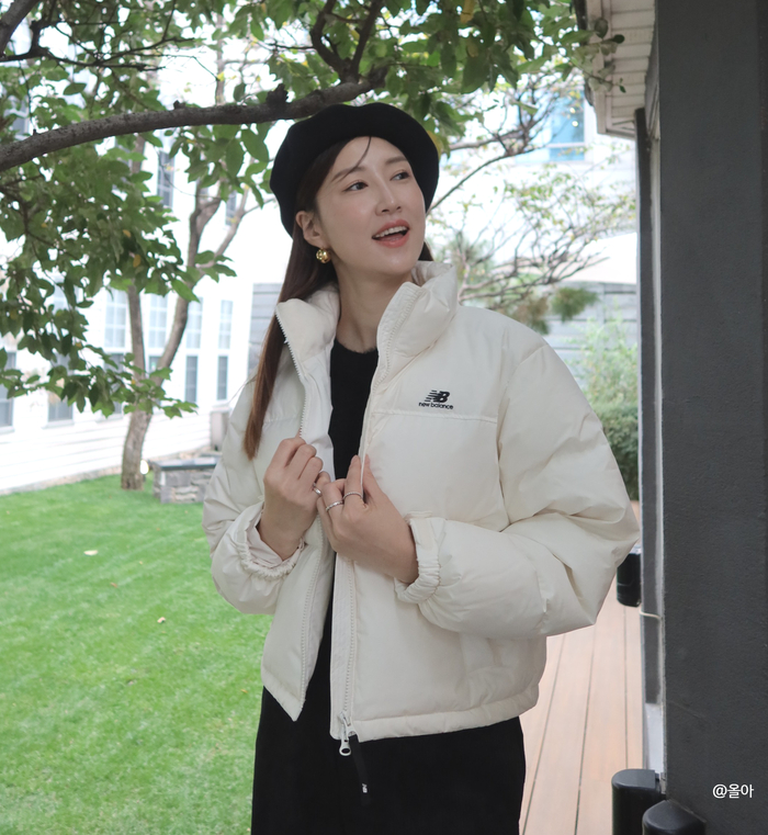  뉴발란스 패딩 액티브 다운 추천 여자 숏패딩 코디