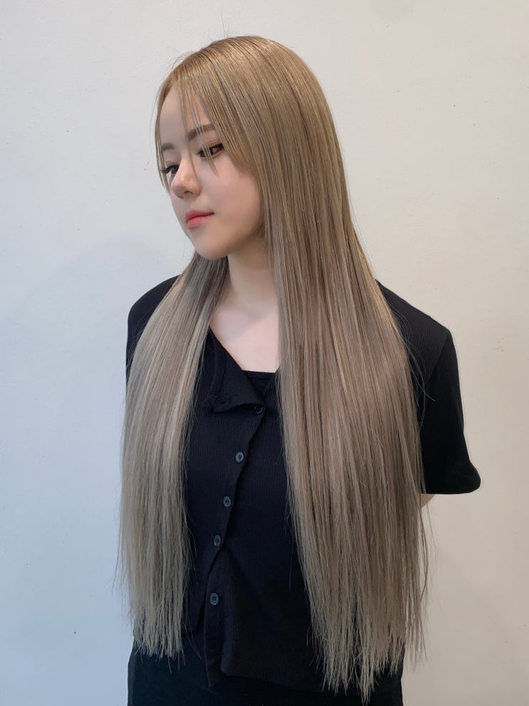  #애쉬브라운 붙임머리하고싶다고? 일단 따라와! #강남붙임머리#청담붙임머리
