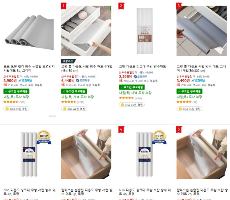 깔끔하고 안전한 싱크대 서랍 유지하는 아이템 "코멧 홈 다용도 서랍 방수 매트"(사진) 깔끔하고 안전한 싱크대 서랍 유지하는 아이템 "코멧 홈 다용도 서랍 방수 매트"(사진)