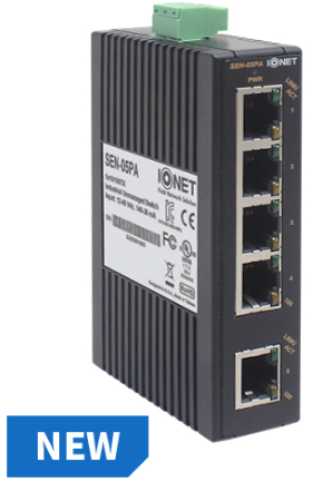  4kV 서지 보호  기능 제공 산업용 이더넷 스위치 SEN-05PA