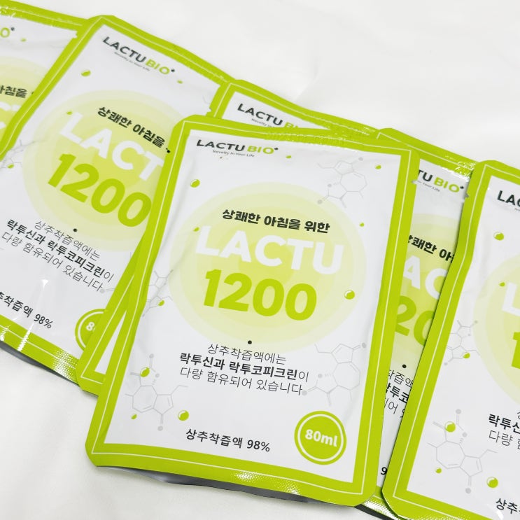  락투1200 꿀잠과 상쾌한 아침을 위한 상추착즙액