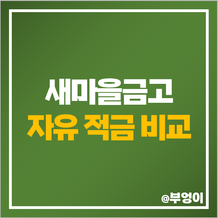 새마을금고 금리 높은 적금 이자 높은 자유 적립식 특판 추천 새마을금고 금리 높은 적금 이자 높은 자유 적립식 특판 추천