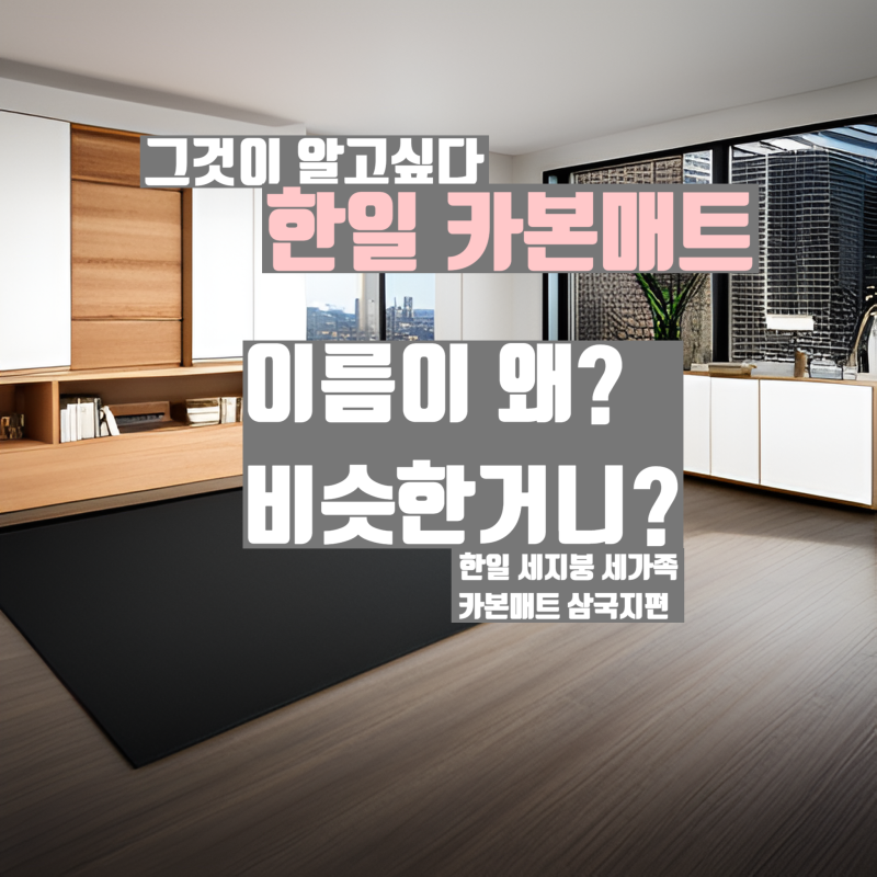 한일 카본매트 제대로 구분하기 : 한일전기, 한일 의료기, 한일산업