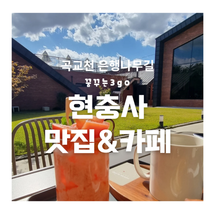  [아산맛집] 곡교천 은행나무 길 국수집&카페 송곡리