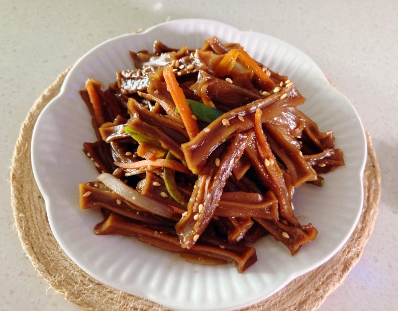 도토리묵 말랭이, 도토리묵 잡채, 말린 도토리묵 볶음 만들기