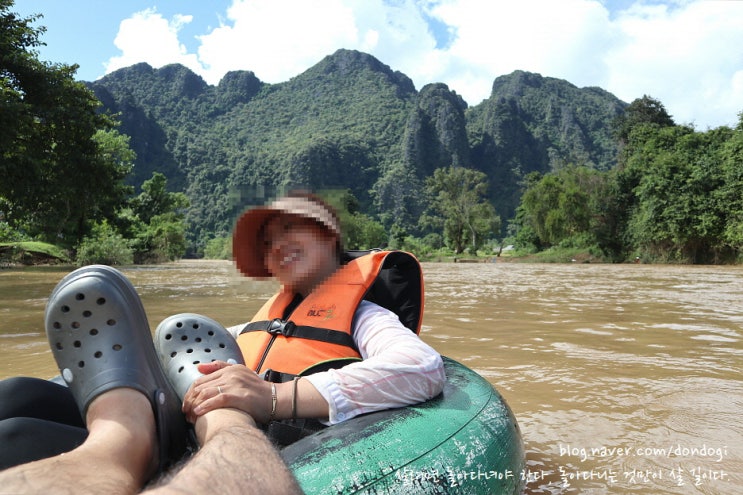  [방비엥(Vang Vieng)] 송강튜빙 - Song River Tubing, 정말 라오스적인 놀거리