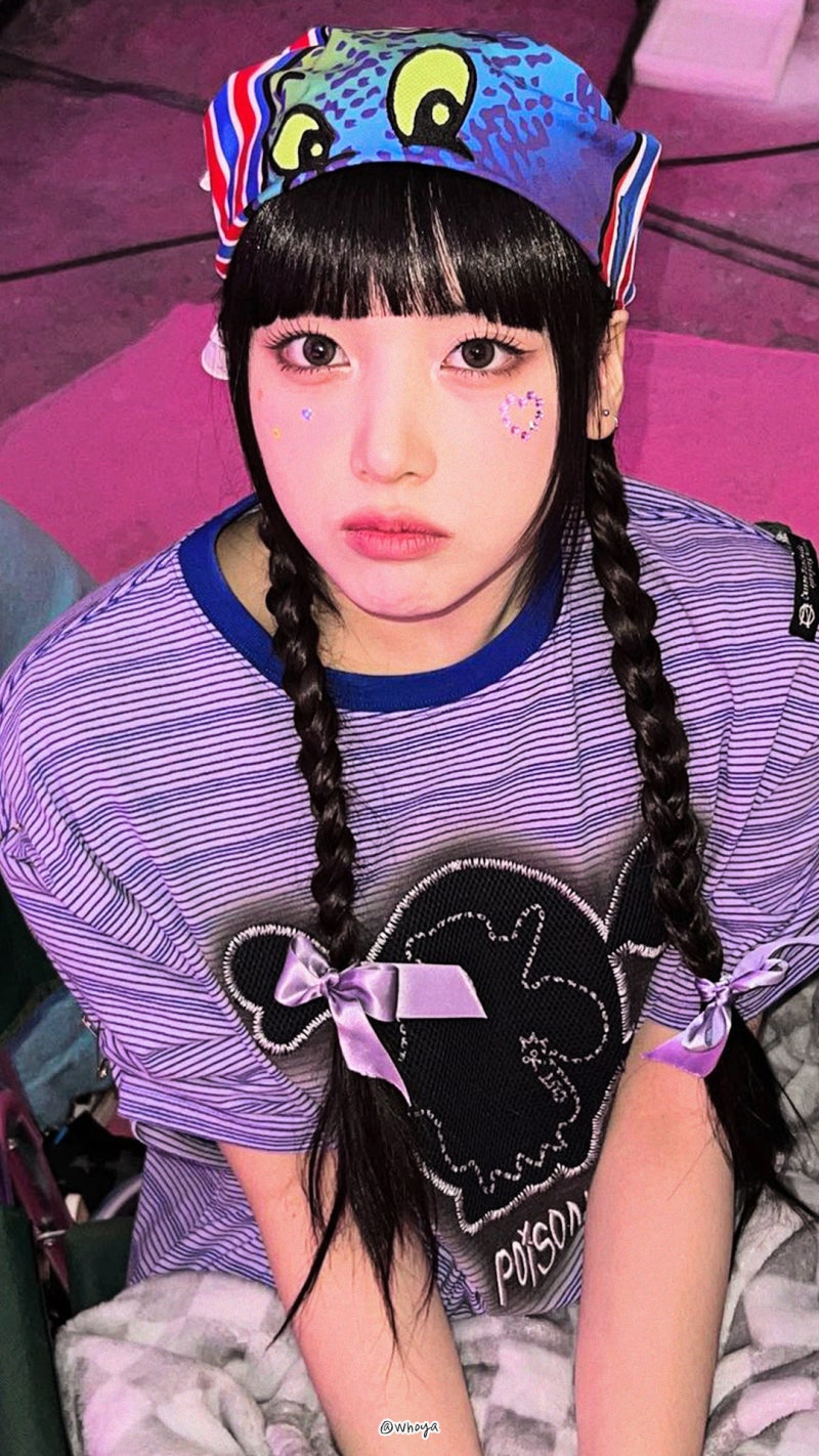 엔믹스 지우 고화질 배경화면 / 지우 비하인드 무대 사복