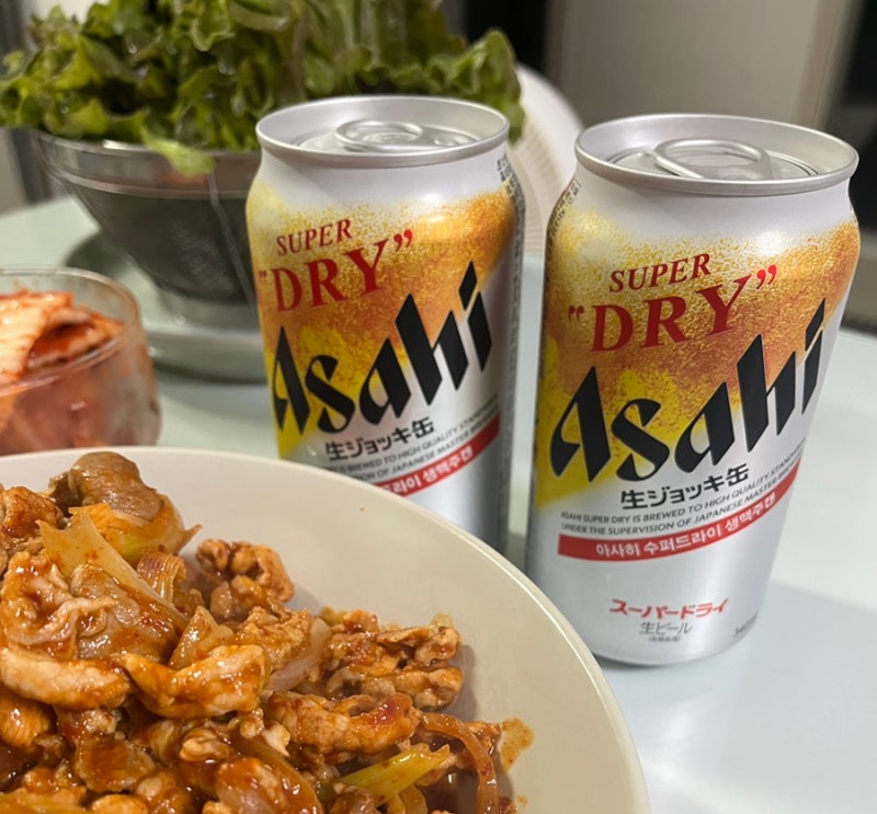 아사히 슈퍼드라이 생맥주캔 시음,가격,구입처, 거품만드는 방법