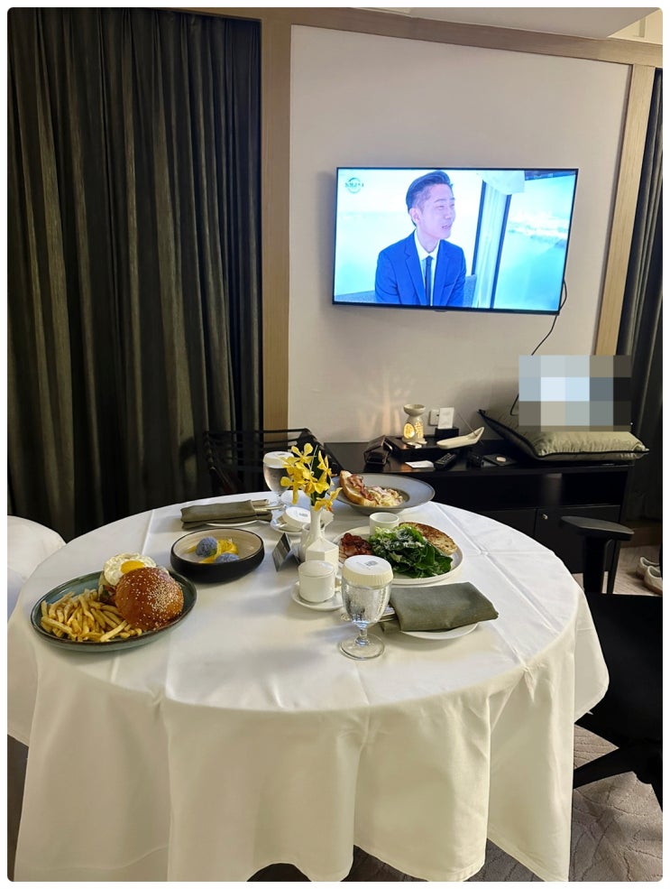  비자컨시어지 증정 식음료 쿠폰(바우처)로 태국 방콕 반얀트리 호텔 룸서비스 요리 주문 리뷰 후기