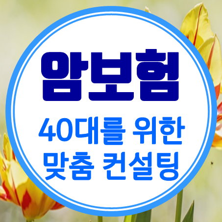  40대 암보험 추천 및 40대 암보험료 비교 쉽게 할 수 있는 곳