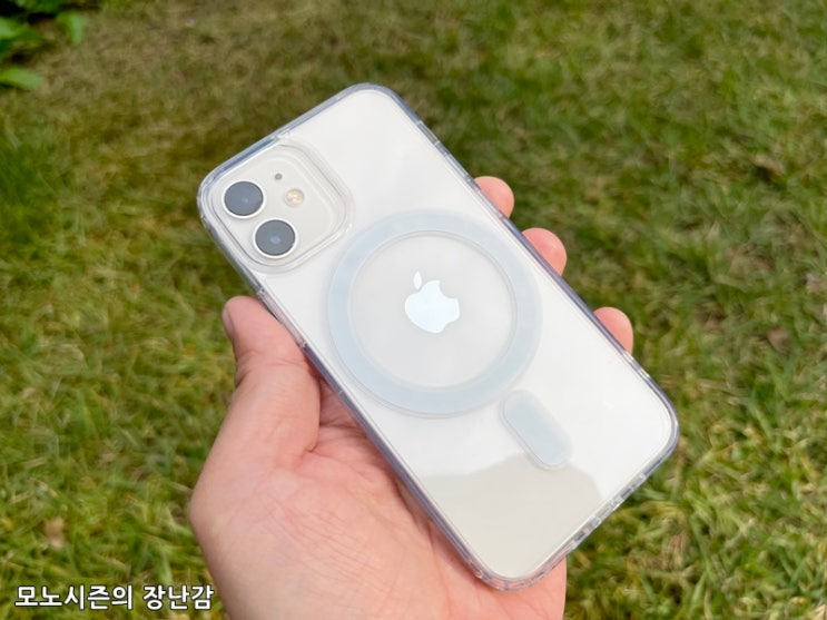  굿밸류 맥세이프 클리어 젤하드 휴대폰 케이스 아이폰 12미니