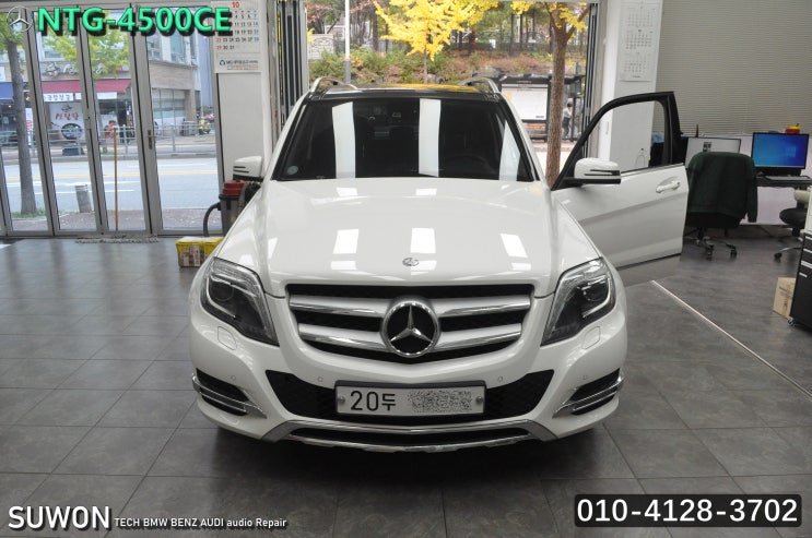  분당 수지 벤츠 GLK 모니터수리 NTG-4500CE 네비게이션 전원불량 블랙아웃 메인보드 고장수리 - 수원테크(수입차오디오 수리전문)