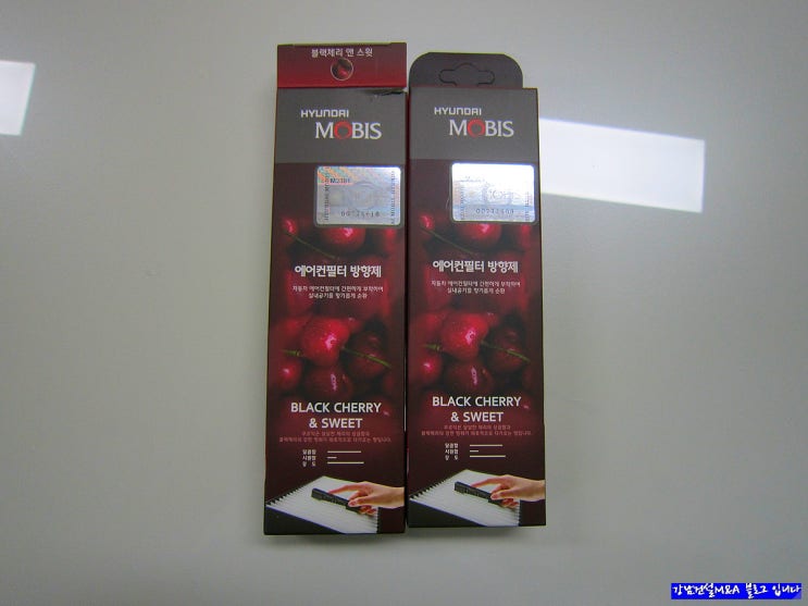  모비스 필터 방향제 블랙체리 앤 스윗 향 사용 후기