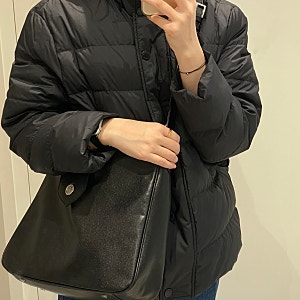 빈폴 레이디스 패딩, 블랙 후드 A라인 쇼트 다운 후기