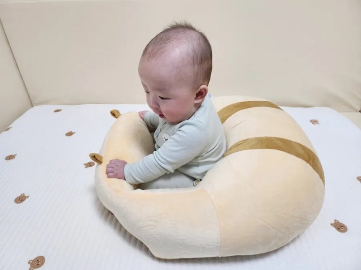  라비베베 아기 소프트 범보의자 아기소파 아기 앉기 연습 쿠션