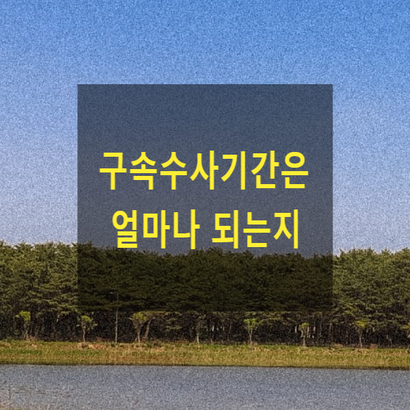  구속수사기간은 얼마나 되는지(최장 구속기간)