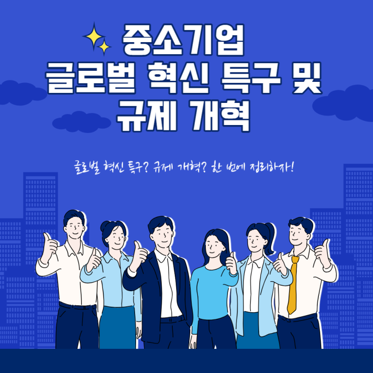 중소기업 글로벌 혁신 특구 및 <b>규제 개혁</b>