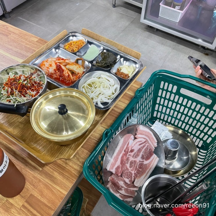 [대전 송강동 한마음정육식당] 캠핑장에 온 것 같은 대전 야외바베큐장 고기 맛집