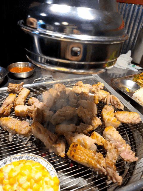  태안 맛집 화로상회 내돈내산 참숯통삼겹살 돼지갈비 껍데기 무한리필 냠냠