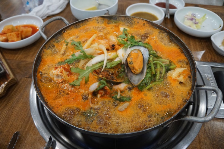  수지 상현동 복정아구찜해물탕에서 해물탕 먹다