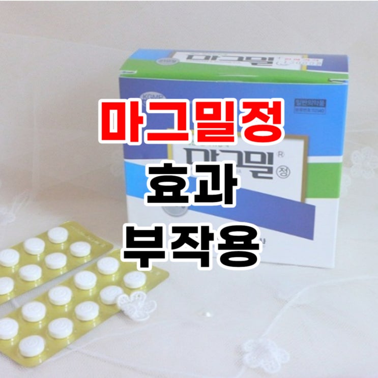  마그밀정 500mg 효능 복용법 장기복용 부작용