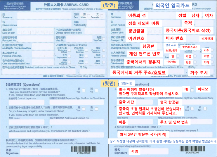  중국 입국시 QR코드, 항저우 소산 공항 지하철