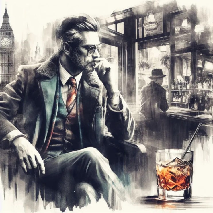  DALL-E (달리)를 이용한 이미지 생성사례 / whiskey on the rock (위스키온더락) / 디지털콘텐츠큐레이터 황선웅