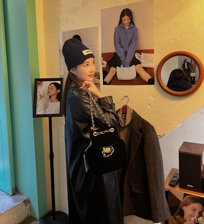  한남동 쇼룸 투어 다녀옴- 아노에틱 드파운드 RESTANDRECRETION 매장 (벨벳 패딩 백팩,코듀로이 가방,포레 푸들백)