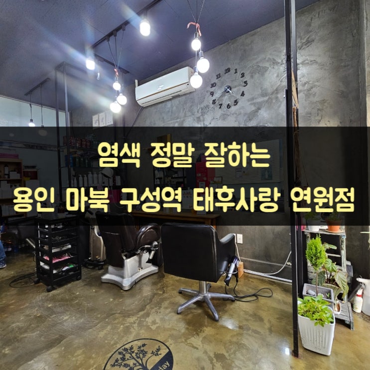  염색 정말 잘하는 용인 마북동 구성역 태후사랑 연원점