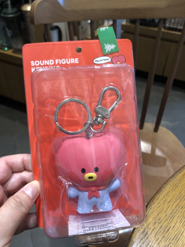  라인프렌즈 BT21 TATA 미니니 사운드 피규어 키링