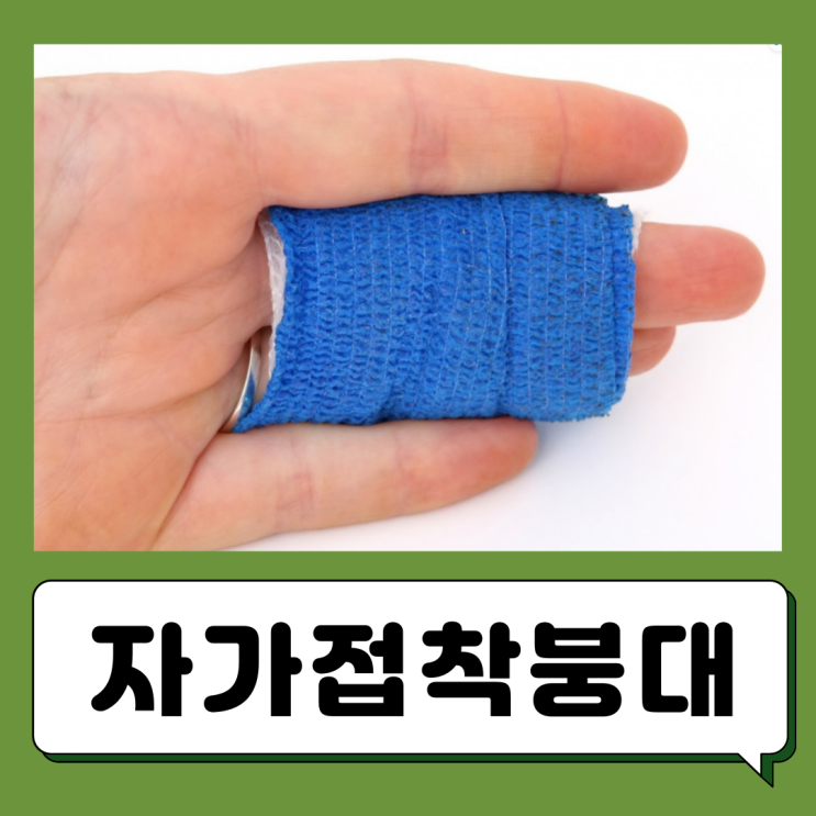  쉬운 부착 자가접착붕대 사용법 장점
