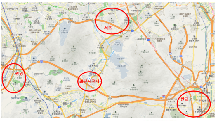  직주근접 과천이 놀라게 변하고 있네요