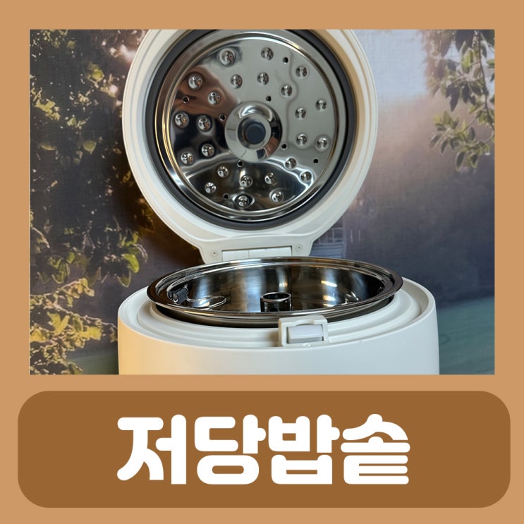  저당밥솥 다이어트 추천 홈지오 스테인리스 저당밥솥 효과