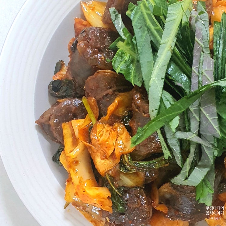  류수영 순대볶음 레시피 어남선생 술안주 신림동 철판순대 만들기 양파 카라멜라이징