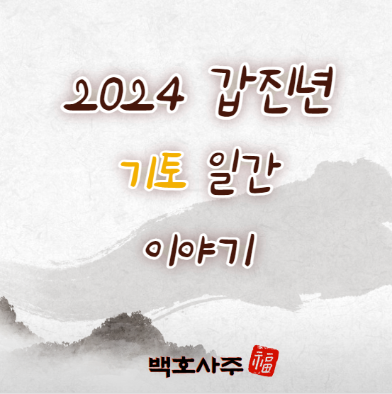  2024 갑진년 기토 일간, 운세 이야기!