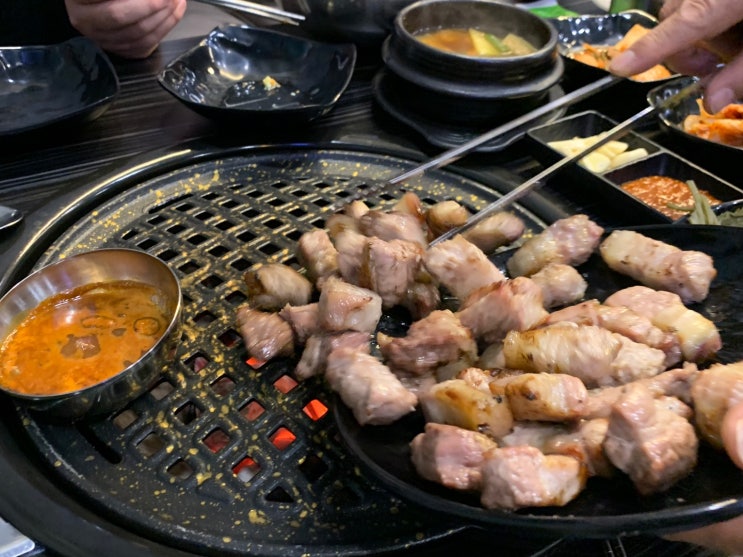 광주 동천동 삼겹살 맛집 꽃돼지숯가마 제주 고기