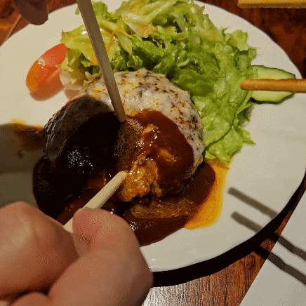  교토 현지인 맛집 육즙 가득 함박스테이크 도쿠라 교토 산조점
