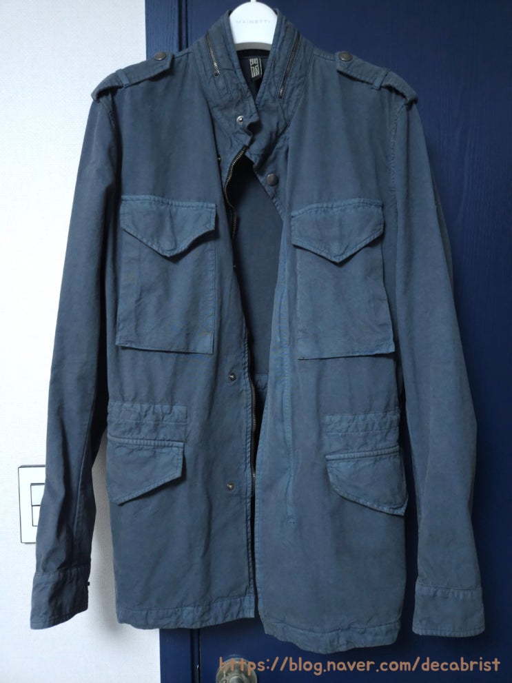  Matchless Slate Blue Colour Military Field Jacket / 매칠리스 슬레이트 블루 필드 재킷