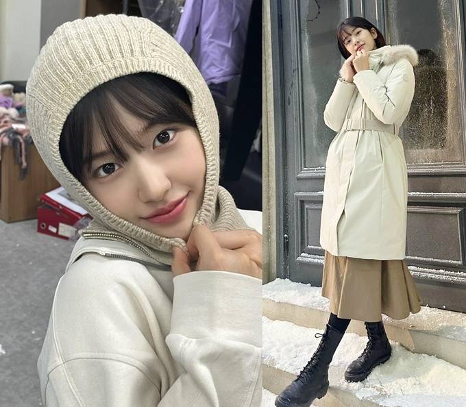 아이브 안유진, 발라클라바 쓰니 귀여워...때이른 퍼 패딩룩 팬심 저격 아이브 안유진, 발라클라바 쓰니 귀여워...때이른 퍼 패딩룩 팬심 저격