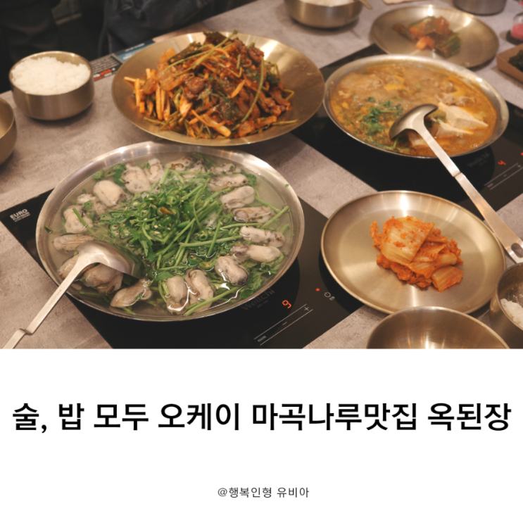  서울식물원 근처 마곡나루맛집 옥된장