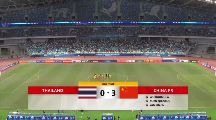  2024 파리 올림픽 여자축구 아시아 2차예선 B조 2차전 태국 vs 중국